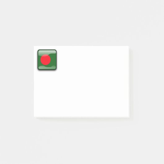 Flagge Bangladeschs Post-it Klebezettel (Vorderseite)