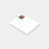Flagge Bangladeschs Post-it Klebezettel (angewinkelt)