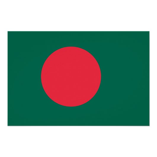 Flagge Bangladeschs Poster (Vorderseite)