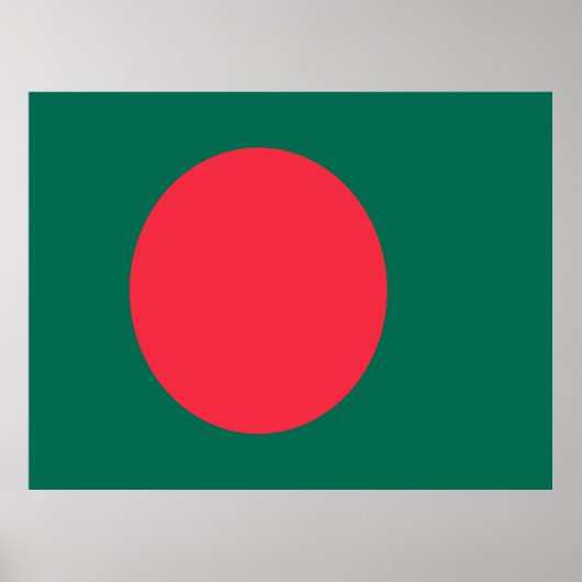 Flagge Bangladeschs Poster (Vorne)