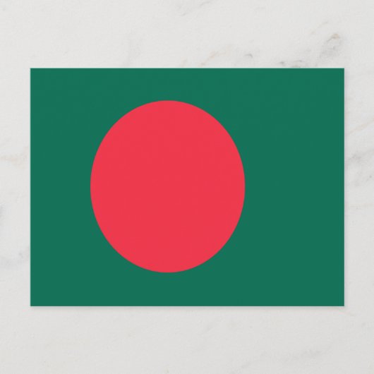 Flagge Bangladeschs Postkarte (Vorderseite)