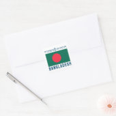 Flagge Bangladeschs Quadratischer Aufkleber (Umschlag)