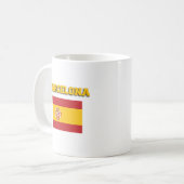 Flagge Barcelona Spanien Kaffeetasse (Vorderseite Links)