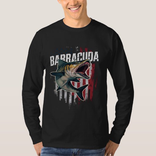 Flagge Barracuda USA T-Shirt (Vorderseite)