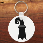 Flagge Basel, Schweiz Schlüsselanhänger (Vorderseite)