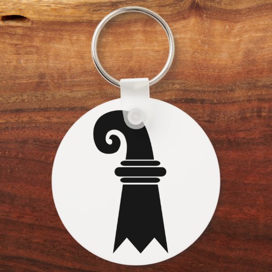 Flagge Basel, Schweiz Schlüsselanhänger (Vorderseite)