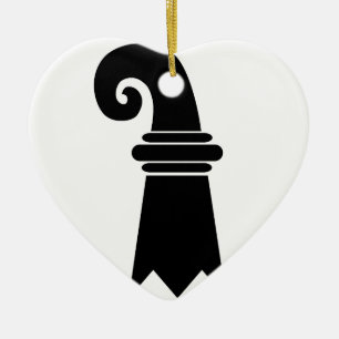 Flagge Basels, die Schweiz Keramik Ornament