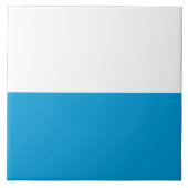 Flagge Bayerns (deutscher Staat) Fliese (Vorderseite)