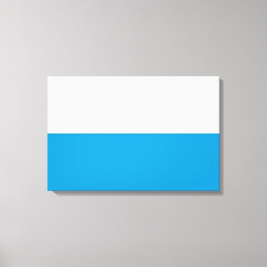 Flagge Bayerns (deutscher Staat) Leinwanddruck (Vorderseite)