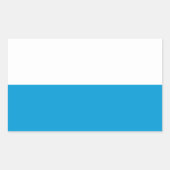 Flagge Bayerns Rechteckheber Rechteckiger Aufkleber (Vorderseite)
