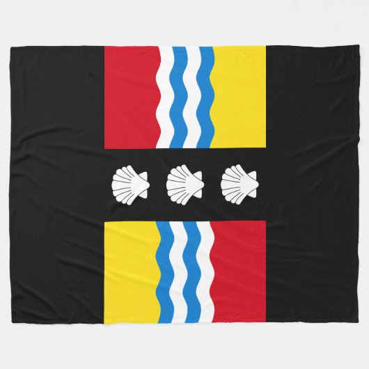 Flagge Bedfordshire Fleece Blanket (Vorderseite (Horizontal))