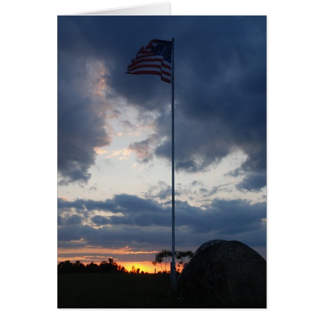 Flagge bei Sunset (Vorne)