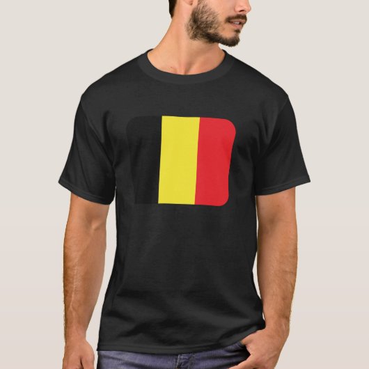 Flagge Belgien T-Shirt (Vorderseite)