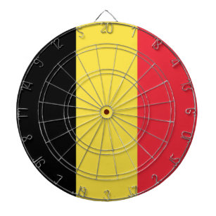 Flagge Belgien Tricolore Dartscheibe