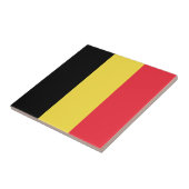 Flagge Belgien Tricolore Fliese (Seite)