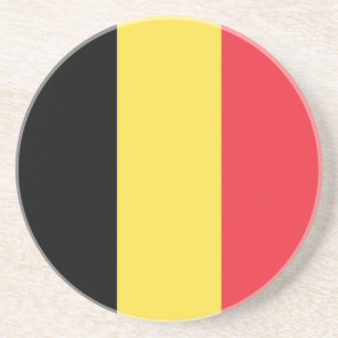 Flagge Belgien Tricolore Getränkeuntersetzer