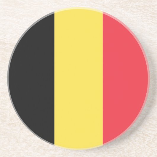 Flagge Belgien Tricolore Getränkeuntersetzer (Vorne)