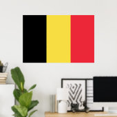 Flagge Belgien Tricolore Poster (Heimbüro)