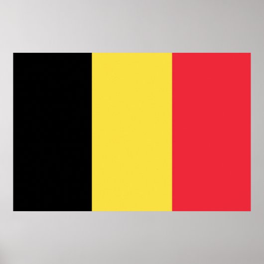 Flagge Belgien Tricolore Poster (Vorne)