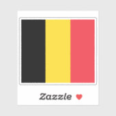 Flagge Belgiens Aufkleber (Blatt)