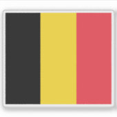 Flagge Belgiens Aufkleber (Vorderseite)