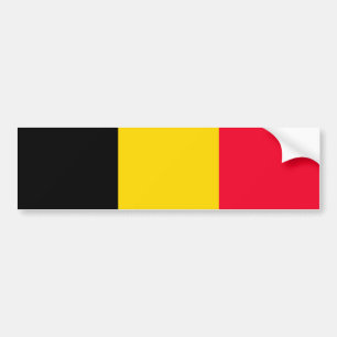 Flagge Belgiens Autoaufkleber