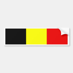 Flagge Belgiens Autoaufkleber