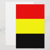 Flagge Belgiens Briefpapier (Vorne/Hinten)