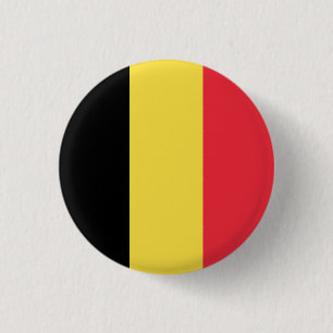Flagge Belgiens Button