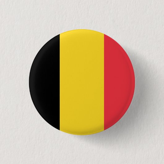 Flagge Belgiens Button (Vorderseite)