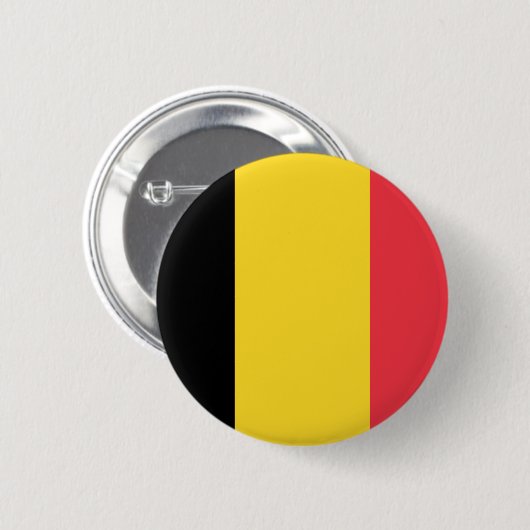 Flagge Belgiens Button (Vorne & Hinten)
