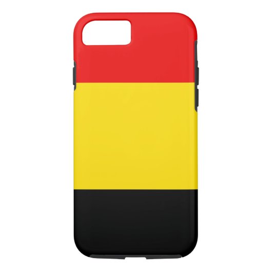 Flagge Belgiens Case-Mate iPhone Hülle (Rückseite)