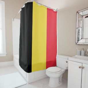 Flagge Belgiens Duschvorhang