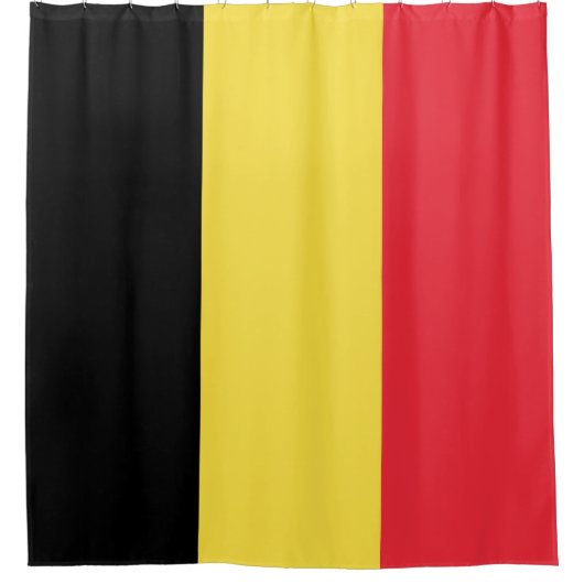 Flagge Belgiens Duschvorhang (Vorderseite)