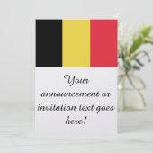 Flagge Belgiens Einladung (Stehend Vorderseite)
