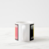 Flagge Belgiens Espressotasse (Rückseite)