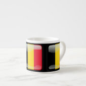 Flagge Belgiens Espressotasse (Vorderseite Rechts)