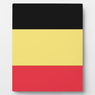 Flagge Belgiens Fotoplatte