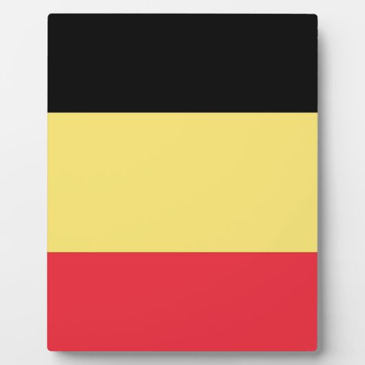 Flagge Belgiens Fotoplatte (Vorderseite)