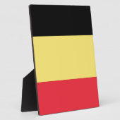 Flagge Belgiens Fotoplatte (Seite)