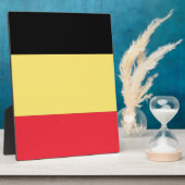 Flagge Belgiens Fotoplatte (Seite)