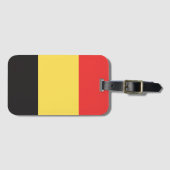 Flagge Belgiens Gepäckanhänger (Vorderseite (Horizontal))