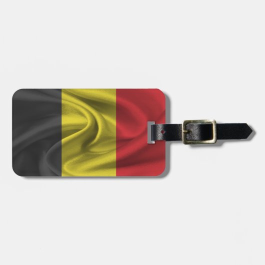 Flagge Belgiens Gepäckanhänger (Vorderseite horizontal)