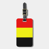 Flagge Belgiens Gepäckanhänger (Vorderseite vertikal)