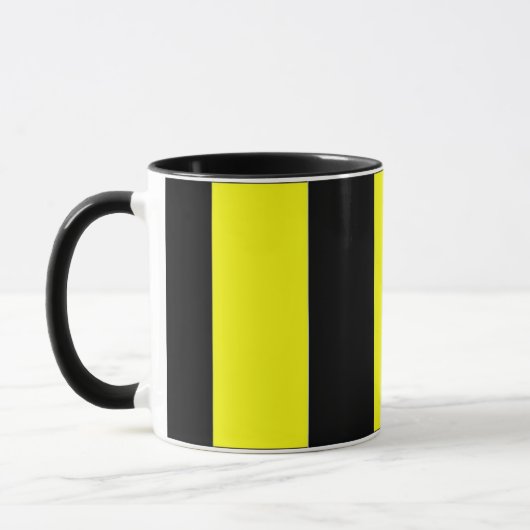 Flagge Belgiens - gestreifte Tasse (Links)