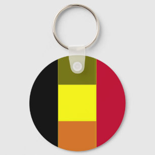 Flagge Belgiens gestreifter Schlüsselanhänger