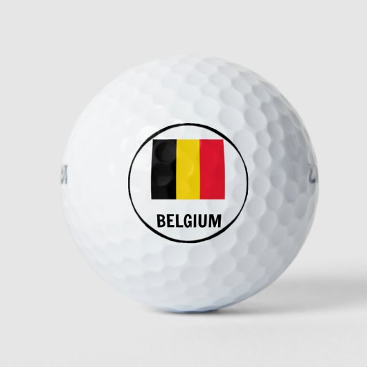 Flagge Belgiens Golfball (Vorderseite)