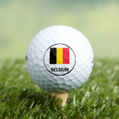 Flagge Belgiens Golfball (Insitu T-Shirt)