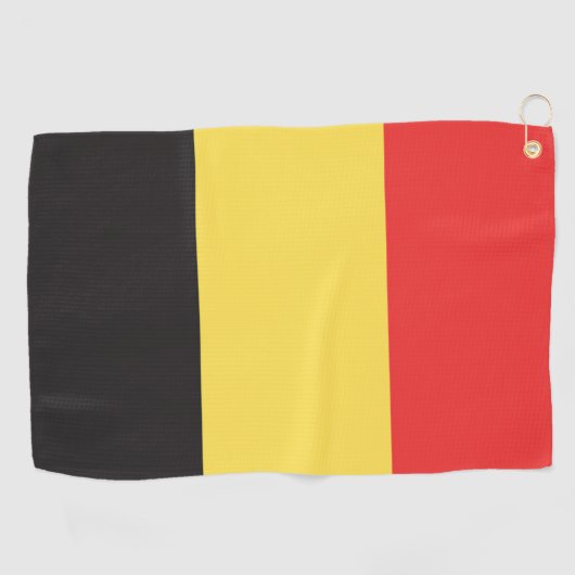 Flagge Belgiens Golfhandtuch (Horizontal)