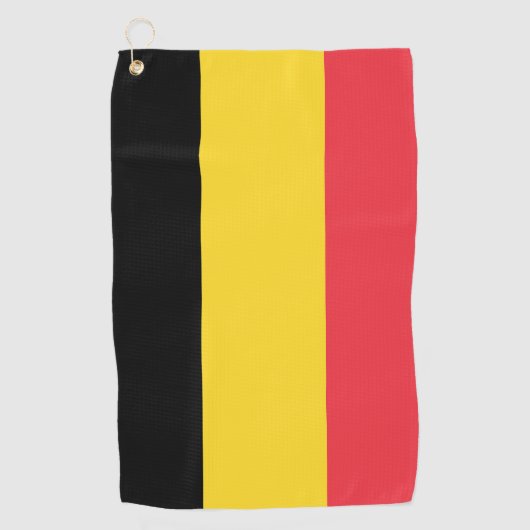 Flagge Belgiens Golfhandtuch (Vorderseite)